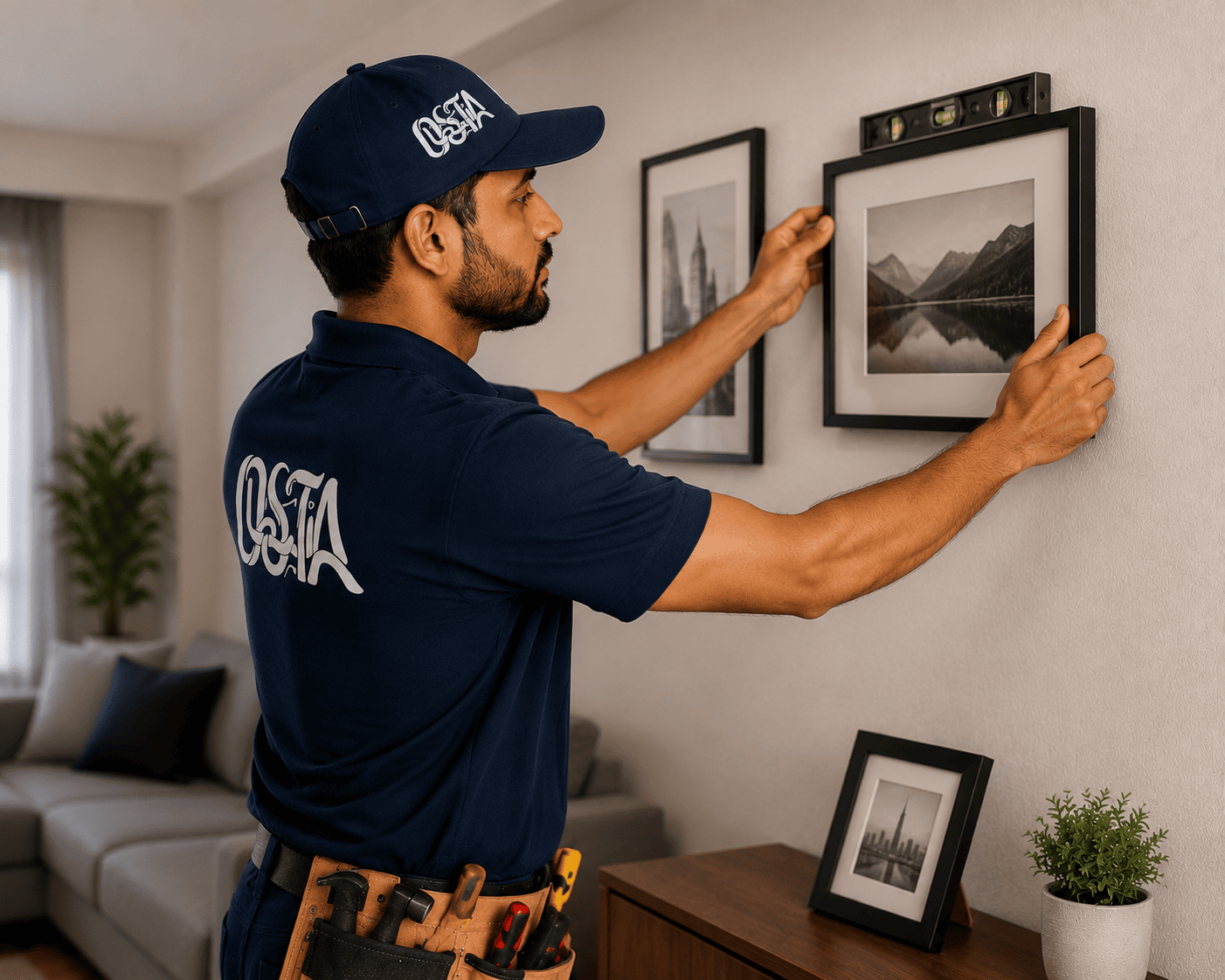 Picture & Frame Hanging Service | تركيب اللوحات والبروايز